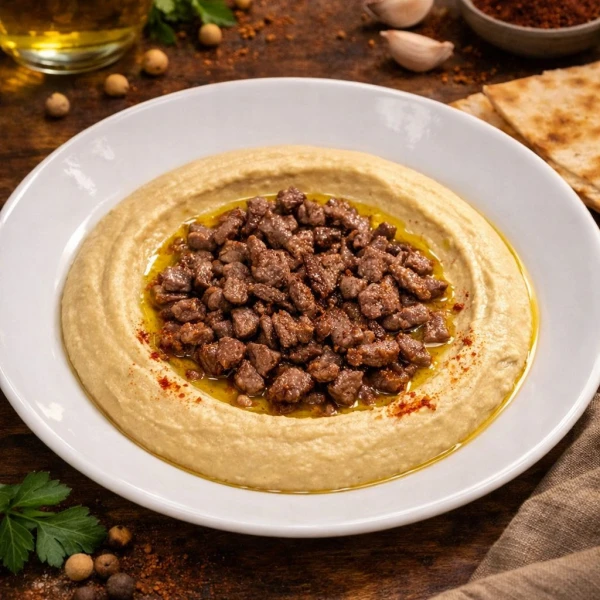 Hummus with Meat
